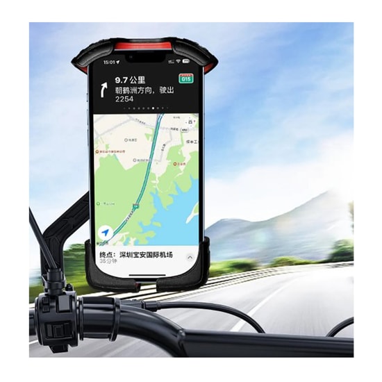 Nettech XY-087 Bisiklet Motosiklet Yapışkanlı Telefon Tutucu (Kırmızı) - Güçlü Yapışkan Etki, Universal Tasarım
