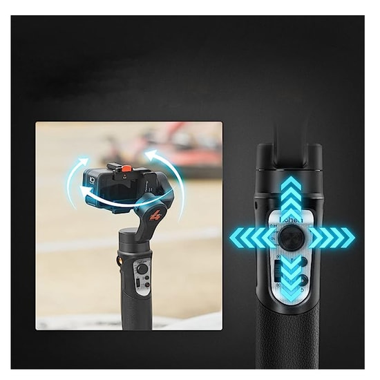 Nettech PRO 4 Telefon Gimbal Sabitleyici NT-101907 - Bluetooth Bağlantısı, 20m Mesafe, Mika Gövde, Ergonomik Tasarım