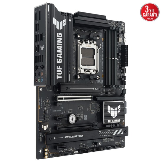 ASUS TUF GAMING B650E-PLUS WIFI AM5 DDR5 ATX Anakart - 8000MHz(OC), 3xM.2, PCIe 5.0, Wi-Fi 6E, BT 5.3, 2.5G LAN