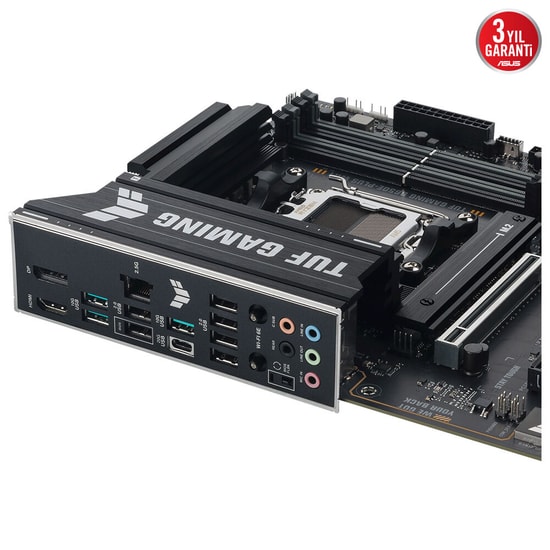 ASUS TUF GAMING B650E-PLUS WIFI AM5 DDR5 ATX Anakart - 8000MHz(OC), 3xM.2, PCIe 5.0, Wi-Fi 6E, BT 5.3, 2.5G LAN