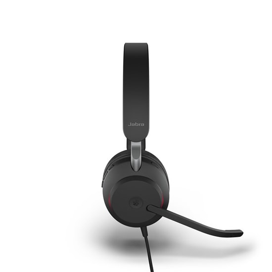 Jabra Evolve2 40 SE MS Stereo Kulaklık (24189-999-799) - Pasif Gürültü Önleme, Meşgul Işığı, USB-C/A Bağlantı