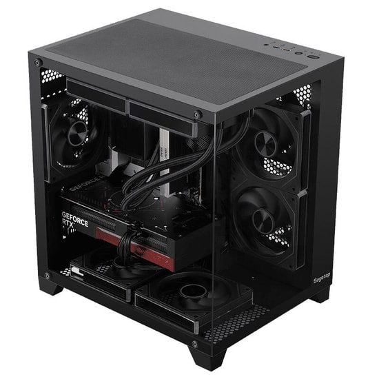 Segotep U502 Siyah 650W 80+ Mini Tower Gaming Kasa (U502-650W-SIYAH) - 3x ARGB Fan, mATX, 1x USB 3.0, HD Audio