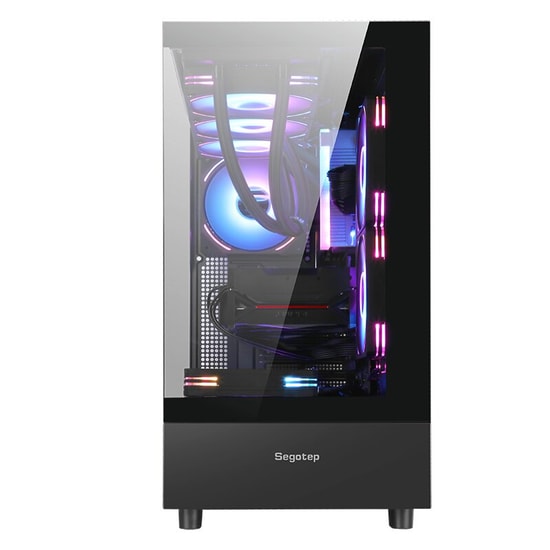 Segotep Endura Pro+ Siyah 850W 80+ Gold Midi Tower Kasa (ENDURA-PRO-850W-GOLD-SIYAH) - E-ATX, 6x ARGB Fan, PCIE 5.1
