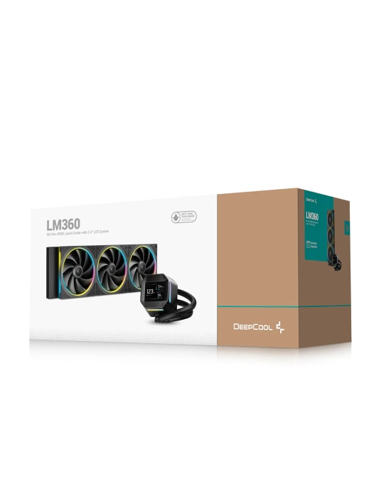 DeepCool LM360 RGB 360mm Sıvı İşlemci Soğutucu - 3x120mm PWM Fan, Intel LGA1700 ve AMD AM5 Uyumlu, 24 Ay Garanti