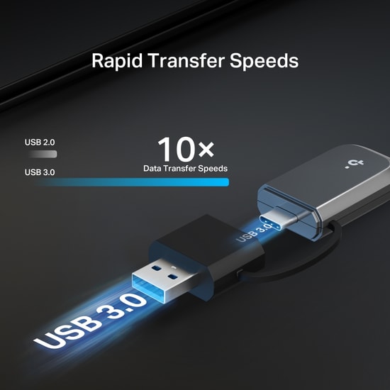 TP-Link Archer TBE400U BE6500 Wi-Fi 7 Mini USB Ağ Adaptörü - 6500Mbps, Tri-Band, MU-MIMO, USB 3.0, Ultra Küçük