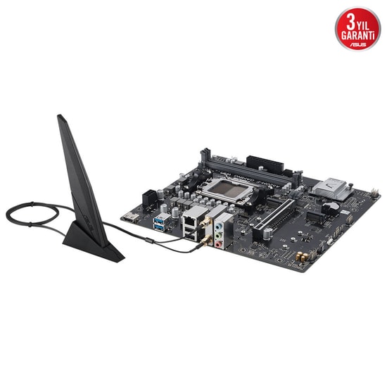 Asus EX-A620M-V7 WIFI AM5 DDR5 Anakart - AMD A620, 8000MHz, HDMI, Çift M.2, 2.5Gbit LAN, WiFi 6E, mATX, Aura RGB