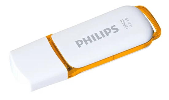 Philips FM12FD75B/00 128GB USB 3.0 Flash Bellek - Snow Serisi, Turuncu Tasarım, 24 Ay Resmi Distribütör Garantili