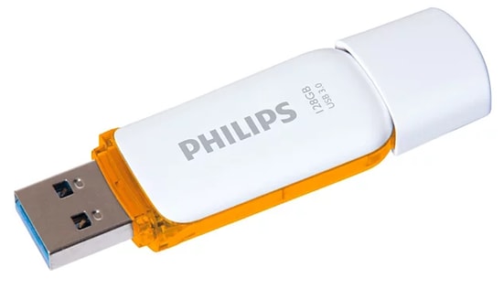 Philips FM12FD75B/00 128GB USB 3.0 Flash Bellek - Snow Serisi, Turuncu Tasarım, 24 Ay Resmi Distribütör Garantili