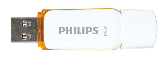 Philips FM12FD70B/00 128GB USB 2.0 Flash Bellek - Snow Serisi, Turuncu Tasarım, 24 Ay Resmi Distribütör Garantili