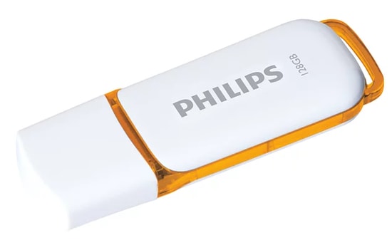 Philips FM12FD70B/00 128GB USB 2.0 Flash Bellek - Snow Serisi, Turuncu Tasarım, 24 Ay Resmi Distribütör Garantili