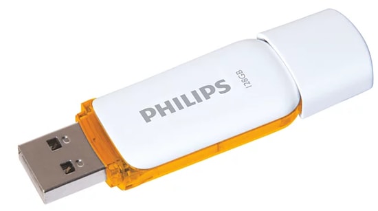 Philips FM12FD70B/00 128GB USB 2.0 Flash Bellek - Snow Serisi, Turuncu Tasarım, 24 Ay Resmi Distribütör Garantili