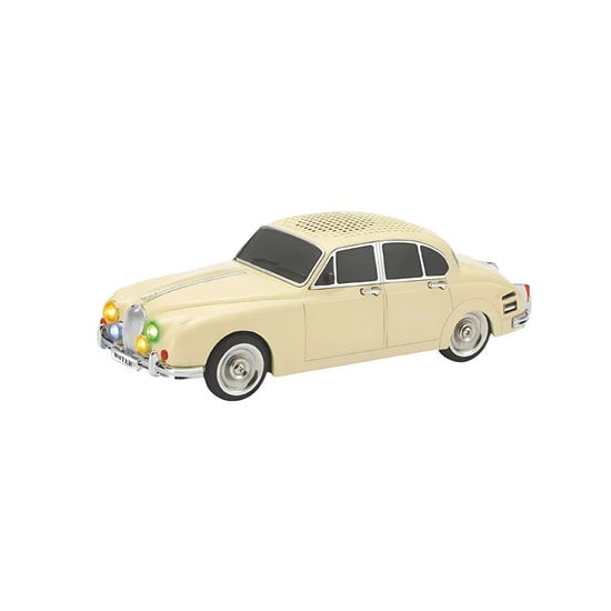 Nettech WS-596 Nostaljik Araba Bej Bluetooth Hoparlör (NT-114352) - FM Radyo, MP3 Çalar, Şarjlı, USB/TF Kart Desteği