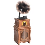 Music Apollo AS31 Kahverengi Nostalji Speaker Kablosuz Hoparlör (NT-119321) - FM Radyo, Stereo Ses, Nostaljik Tasarım