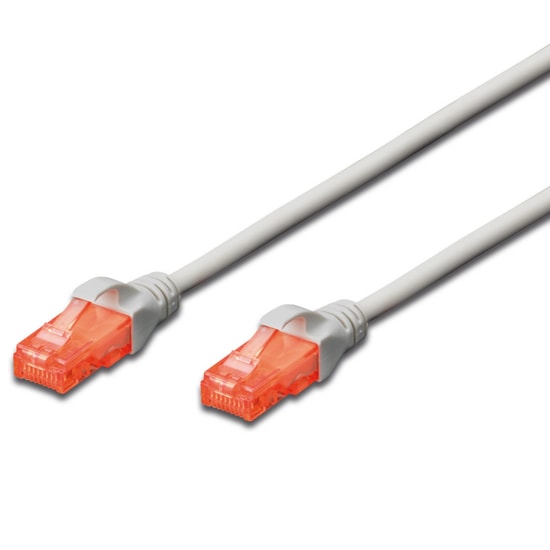 Beek BC-U6010 CAT6 LSZH Gri Patch Kablo 1m - AWG26, U/UTP Konnektör, Gigabit Ethernet Data Ağ Kablosu, 250MHz