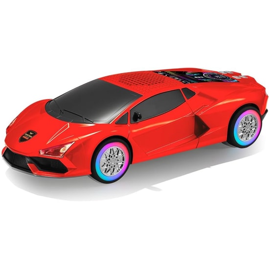 Nettech Wster WS-690 Kırmızı Car Speaker NT-117705 - Kablosuz Bluetooth Hoparlör, Stereo Ses, FM Radyo, Led Işıklı