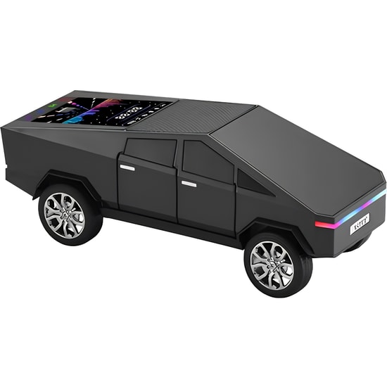 Nettech Wster WS-580 Siyah Car Speaker NT-117105 - Kablosuz Bluetooth Hoparlör, Stereo Ses, FM Radyo, Led Pil Göstergeli