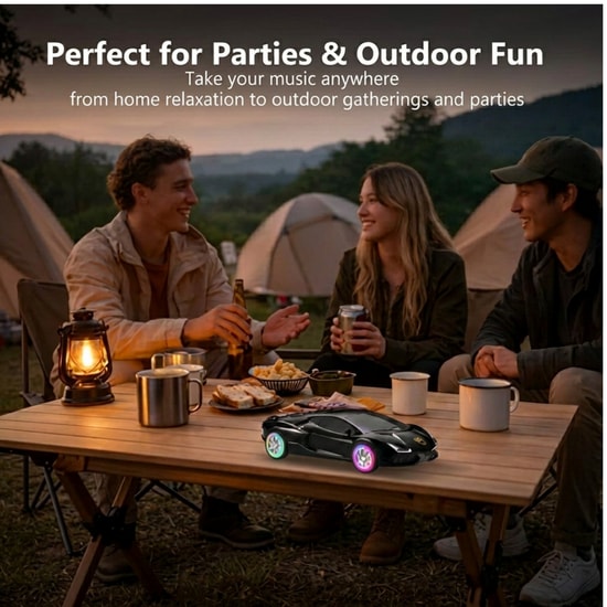 Nettech Wster WS-690 Siyah Car Speaker NT-117704 - Kablosuz Bluetooth Hoparlör, Stereo Ses, FM Radyo, Led Işıklı
