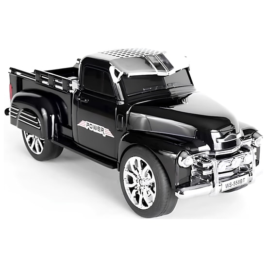 Nettech Wster WS-558BT Siyah Car Speaker NT-117131 - Kablosuz Bluetooth Hoparlör, Stereo Ses, FM Radyo, Led Işıklı