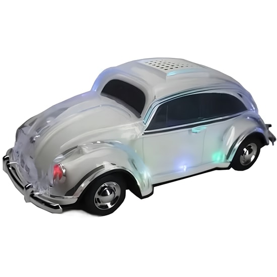 Nettech Wster WS-1937 Beyaz Car Speaker NT-117113 - Kablosuz Bluetooth Hoparlör, Stereo Ses, FM Radyo, Led Işıklı