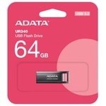 Adata Royal UR340 64GB USB 3.2 Metal Flash Bellek (AROY-UR340-64GBK) - Dayanıklı Metal Gövde, Şık ve Kompakt Tasarım