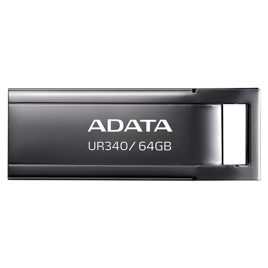 Adata Royal UR340 64GB USB 3.2 Metal Flash Bellek (AROY-UR340-64GBK) - Dayanıklı Metal Gövde, Şık ve Kompakt Tasarım
