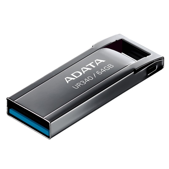 Adata Royal UR340 64GB USB 3.2 Metal Flash Bellek (AROY-UR340-64GBK) - Dayanıklı Metal Gövde, Şık ve Kompakt Tasarım