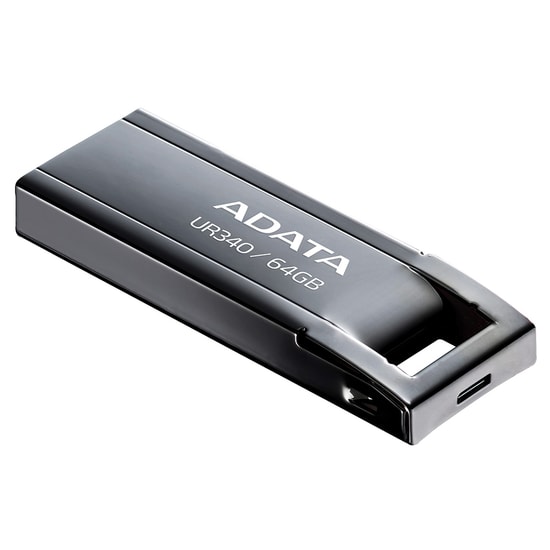 Adata Royal UR340 64GB USB 3.2 Metal Flash Bellek (AROY-UR340-64GBK) - Dayanıklı Metal Gövde, Şık ve Kompakt Tasarım