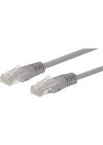 Uranium CAT6 Gri Patch Kablo 2M (2 MT LZSH GRİ) - 26AWG, LSZH, UTP, 250MHz Yüksek Hızlı Network Data Kablosu