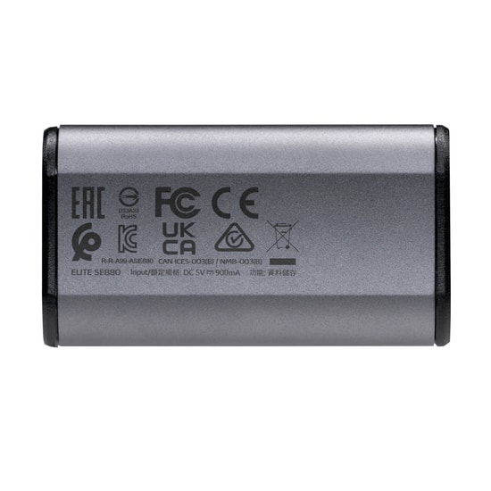 Adata SE880 2TB Taşınabilir SSD (AELI-SE880-2TCGY) - 2000/2000MB/s Hız, USB 3.2 Gen 2x2, Type-C Gri Harici SSD