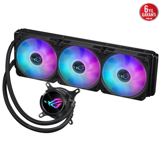 Asus ROG STRIX LC III 360 ARGB Siyah İşlemci Sıvı Soğutucu - 360mm Radyatör, 3x120mm Fan, 6 Yıl Garanti