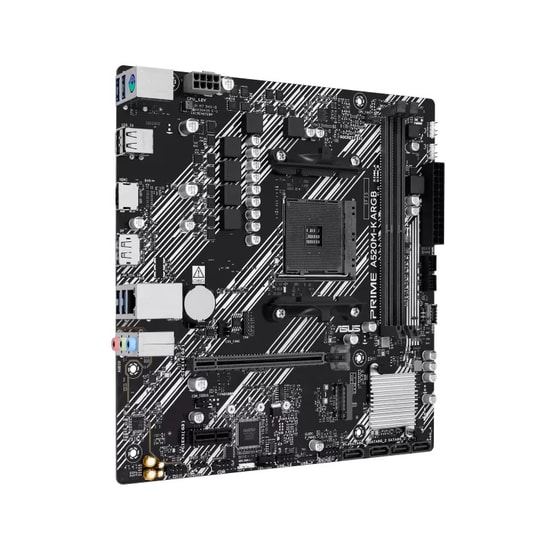 Asus PRIME A520M-K ARGB DDR4 Anakart: AMD AM4, 5100MHz OC, M.2, HDMI, DisplayPort, Aura Sync, Micro ATX Form Faktör