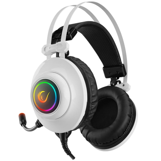 Rampage RM-K1 PULSAR Beyaz 7.1 Surround RGB Gaming Kulaklık (RM-K1-BEYAZ) - USB, Titreşim, 220cm Kablo, Mikrofonlu