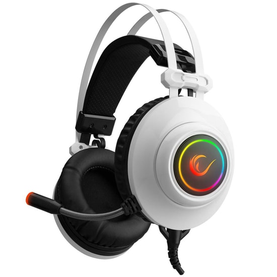 Rampage RM-K1 PULSAR Beyaz 7.1 Surround RGB Gaming Kulaklık (RM-K1-BEYAZ) - USB, Titreşim, 220cm Kablo, Mikrofonlu