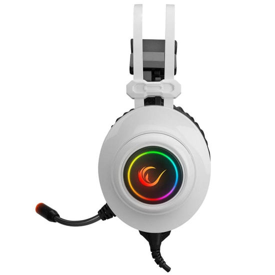 Rampage RM-K1 PULSAR Beyaz 7.1 Surround RGB Gaming Kulaklık (RM-K1-BEYAZ) - USB, Titreşim, 220cm Kablo, Mikrofonlu