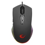 Rampage SMX-G68 SPEAR V2 Siyah Kablolu RGB Oyuncu Mouse - 12800 DPI, 7D Makrolu, 1.5m Örgü Kablo, Optik Sensör
