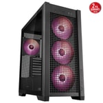Asus TUF GAMING GT302 SIYAH E-ATX Oyuncu Kasası - 360mm Radyatör, 407mm GPU, 4x140mm ARGB Fan, Temperli Cam Mesh