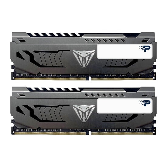 Patriot Viper Steel 32GB (2x16GB) 3200MHz DDR4 Ram PVS432G320C6K - CL16, 1.35V, Alüminyum Soğutucu Gaming Bellek Kit