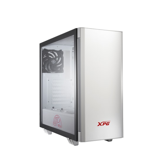 XPG Invader INVADER-WHCWW Beyaz ATX Mid-Tower Kasa - Temperli Cam, 2x Fan, USB 3.0, Midi Tower Oyuncu Kasası