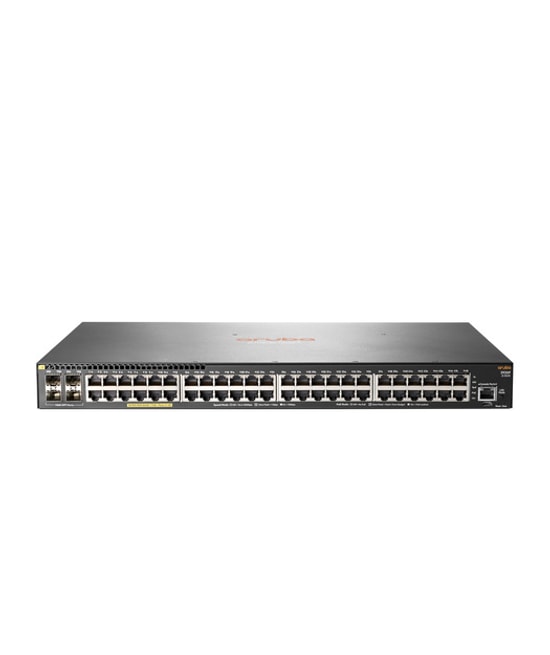 HPE Aruba 2930F 48G PoE+ 4SFP Switch (JL262A) - 48 Port Gigabit, Yönetilebilir L3, 370W PoE+ Rack Mount Network Anahtar