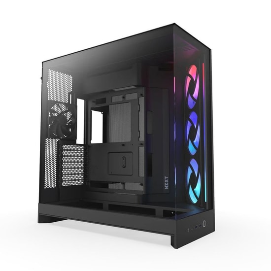 NZXT H9 Flow RGB Siyah E-ATX Oyuncu Kasası (CM-H92FB-R1) - Dual-Chamber, 420mm Radyatör, Temperli Cam, 4 Fanlı