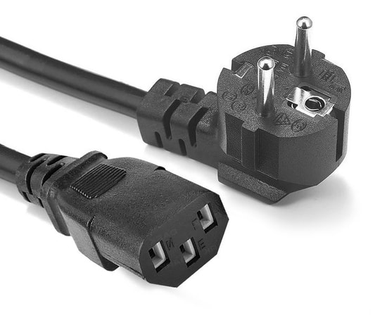 Dark DK-CB-PSC300 3 Metre Power Supply Güç Kablosu - C13-C14 Konnektör, 250V, Yüksek Kalite, Siyah Enerji Kablosu