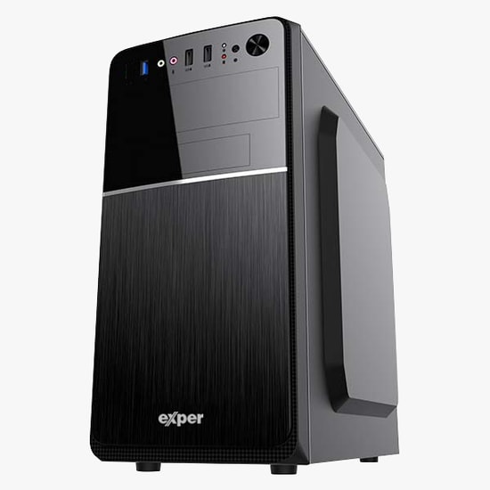 Exper PC FLEX DEX145 i5-14400F Masaüstü Bilgisayar - 16GB RAM, 500GB M.2 SSD, GT710 2GB Ekran Kartı, H610, FreeDOS PC