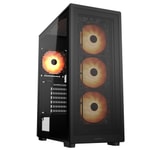 Cougar MX220 CGR-2AC8B-RGB 650W 80+ Mid Tower Siyah Oyuncu Kasası - 4x ARGB Fan, Temperli Cam, USB 3.2, Type-C
