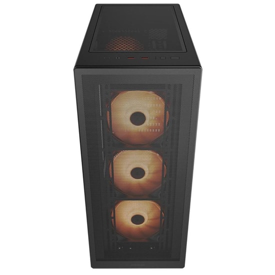 Cougar MX220 CGR-2AC8B-RGB 650W 80+ Mid Tower Siyah Oyuncu Kasası - 4x ARGB Fan, Temperli Cam, USB 3.2, Type-C