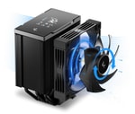 DeepCool AK700 DIGITAL NYX İşlemci Soğutucu - Çift 120mm PWM Fan, Dijital Ekran, Intel ve AMD Uyumlu Tasarım