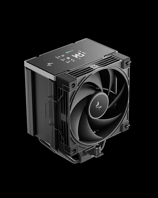 DeepCool AK700 DIGITAL NYX İşlemci Soğutucu - Çift 120mm PWM Fan, Dijital Ekran, Intel ve AMD Uyumlu Tasarım