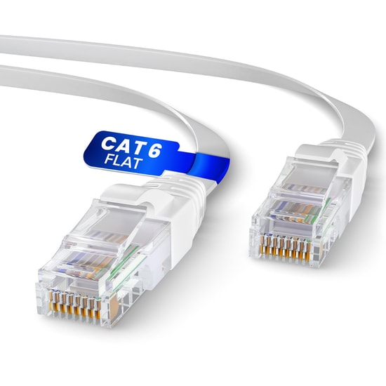 Nettech Rose RC-820-3 CAT6 Ethernet Kablosu 3 Metre Beyaz - 1000Mbps, RJ45 Konnektör, Plastik Yapı, Patch Kablo