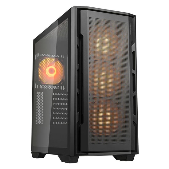 Cougar Uniface RGB CGR-5C78B-RGB 750W 80+ Mid Tower Siyah Oyuncu Kasası - E-ATX, 4x RGB Fan, Type-C, Temperli Cam