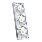 NZXT F360X Beyaz 360mm Performance RGB Kasa Fanı (RF-U36PN-W1) - 3x120mm Birleşik Fan, 2400 RPM, Single Frame
