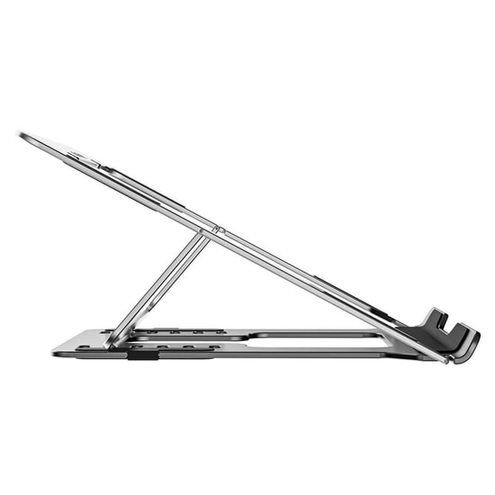 S-Link SL-AL11 Gümüş Alüminyum Katlanabilir Laptop Standı - 6 Açılı Ayarlanabilir, Kaymaz Yüzey, Portatif Tasarım